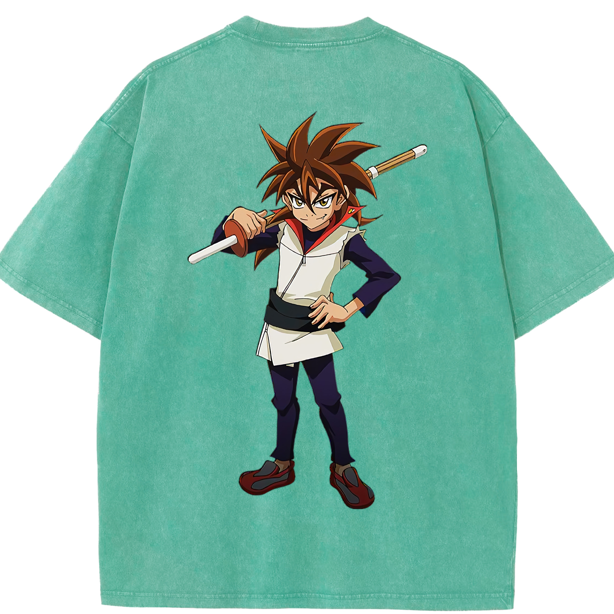 （画像用） 遊☆戯☆王 Yu-Gi-Oh! 綿100% ヴィンテージ風 半袖Tシャツ（背面プリント）